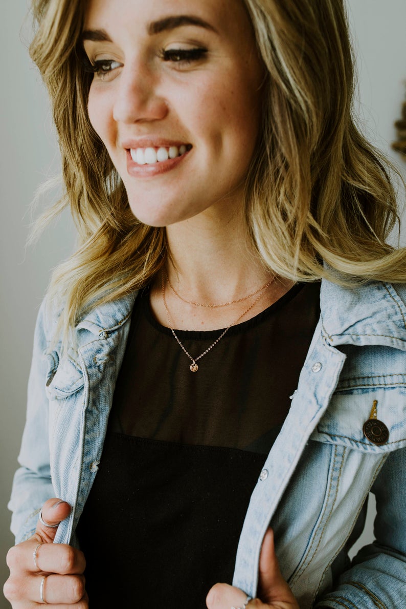 Layered Three Disc Necklace Set - Image 3