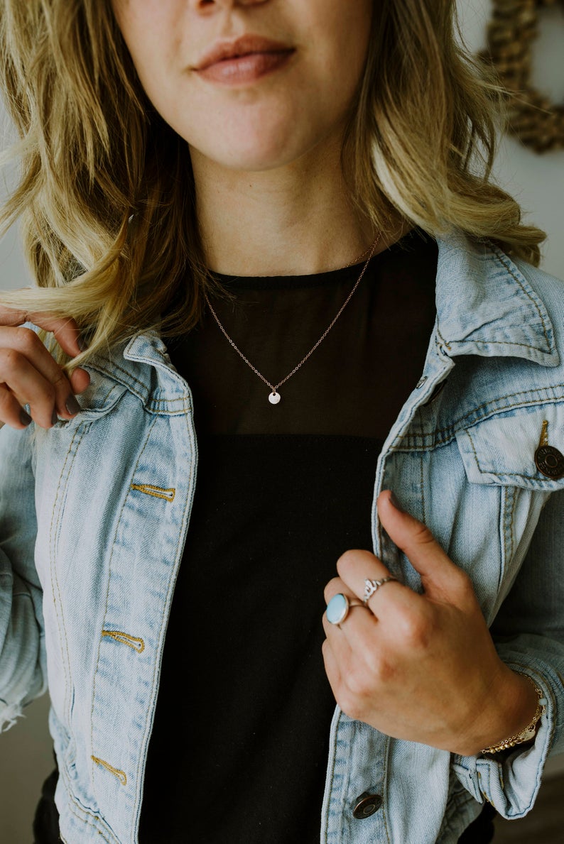 Layered Three Disc Necklace Set - Image 4