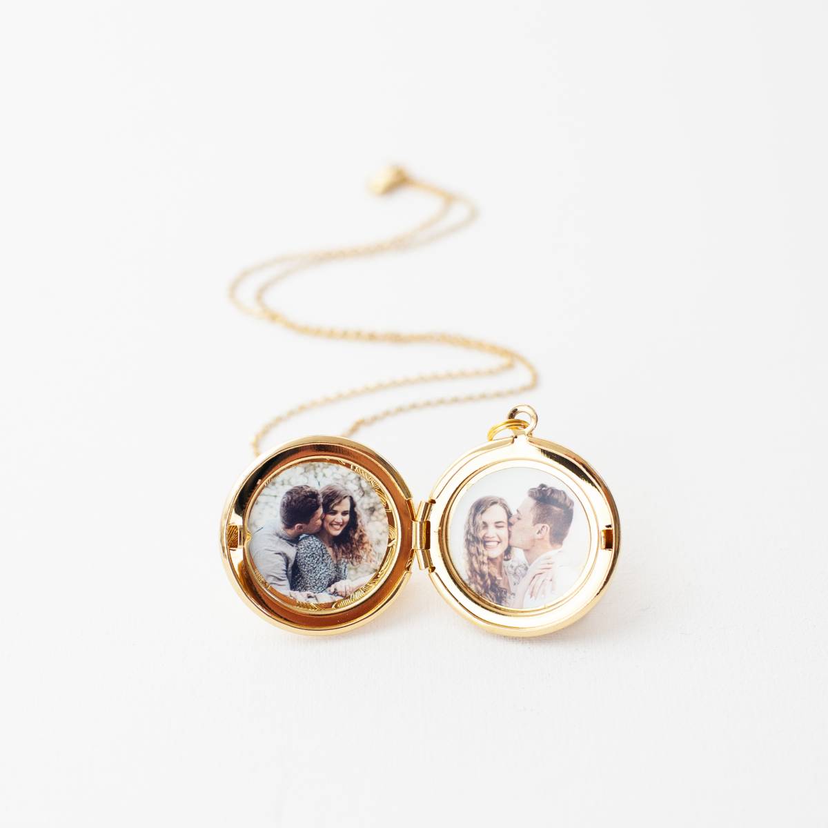 Vintage Floral Locket with Initial Heart or Disc - Image 5