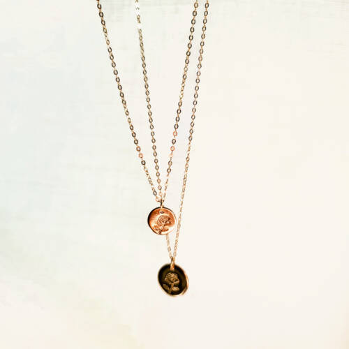 Mother Daughter Disc Necklaces