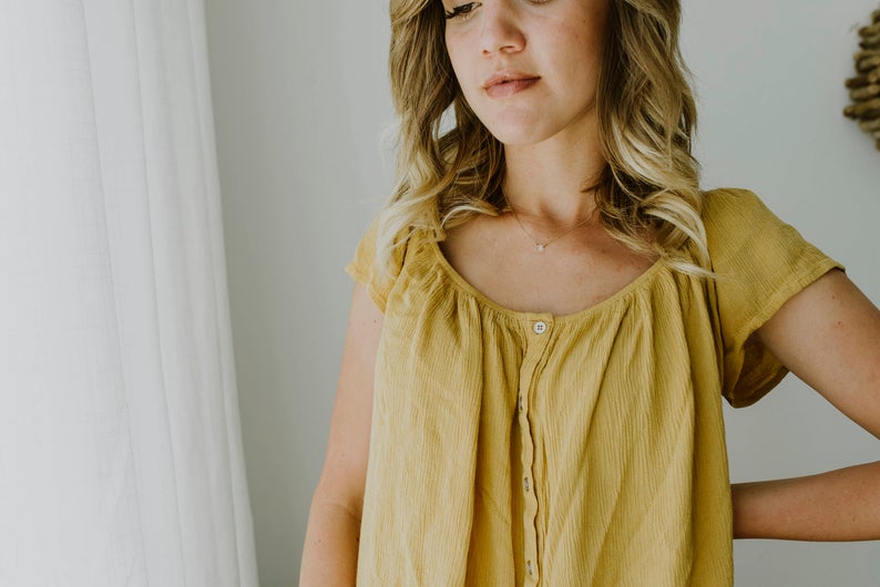 Genuine White Topaz, Blush Moonstone, or Iolite Blue Gemstone Necklace - Image 5