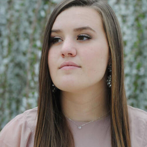 Dainty Gemstone Necklace in Crystal, Black Garnet or Mint Chrysoprace