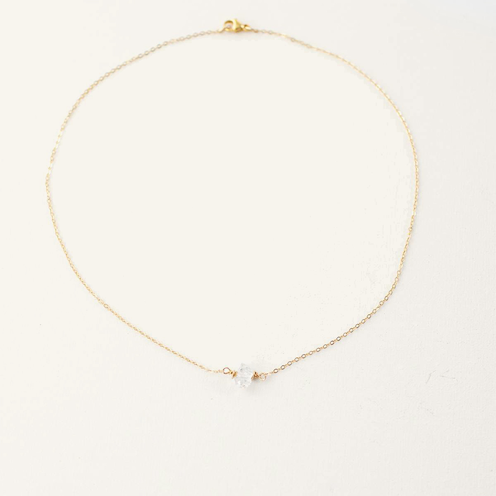 Herkimer Diamond Gemstone Necklace