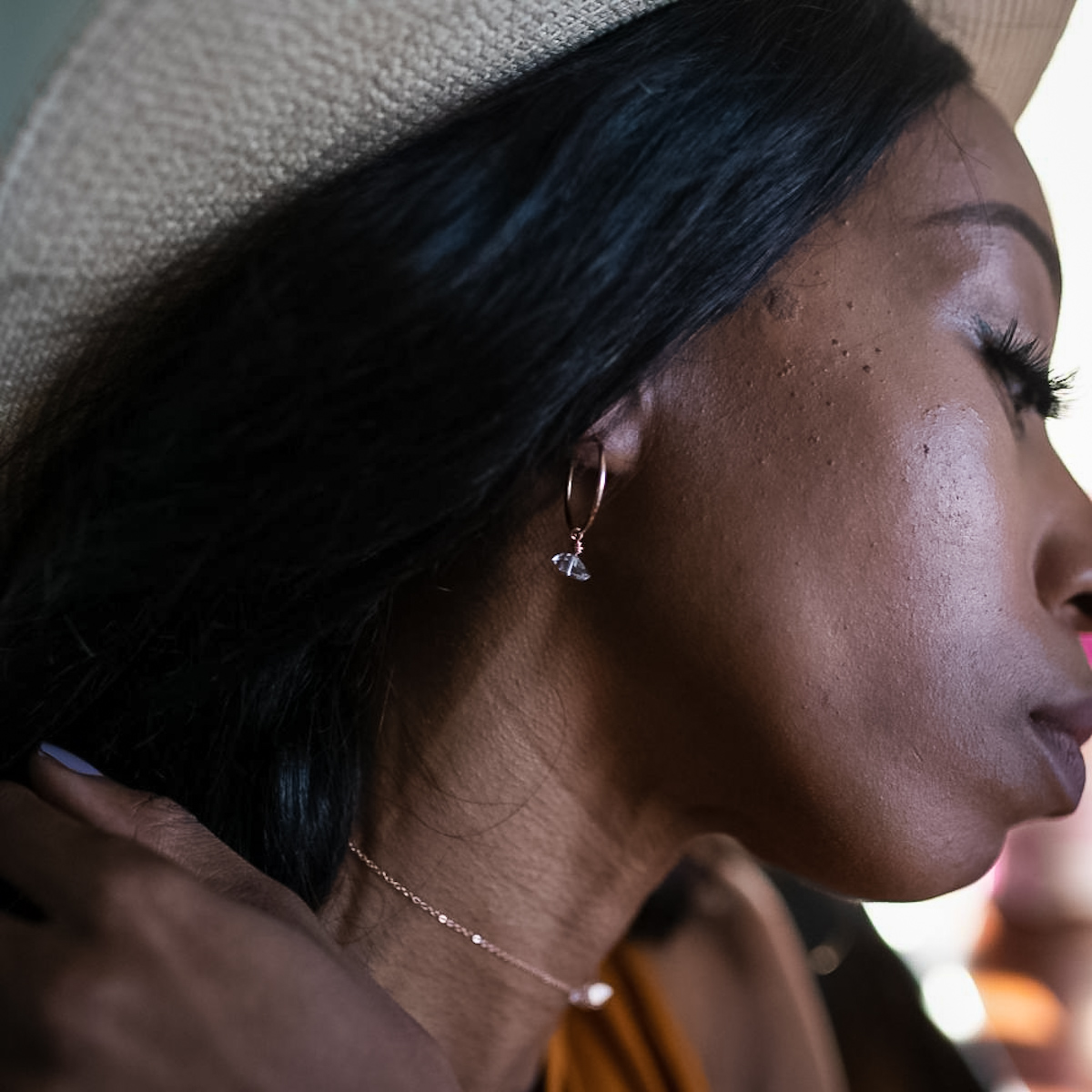 Herkimer Diamond Gemstone Necklace - Image 5