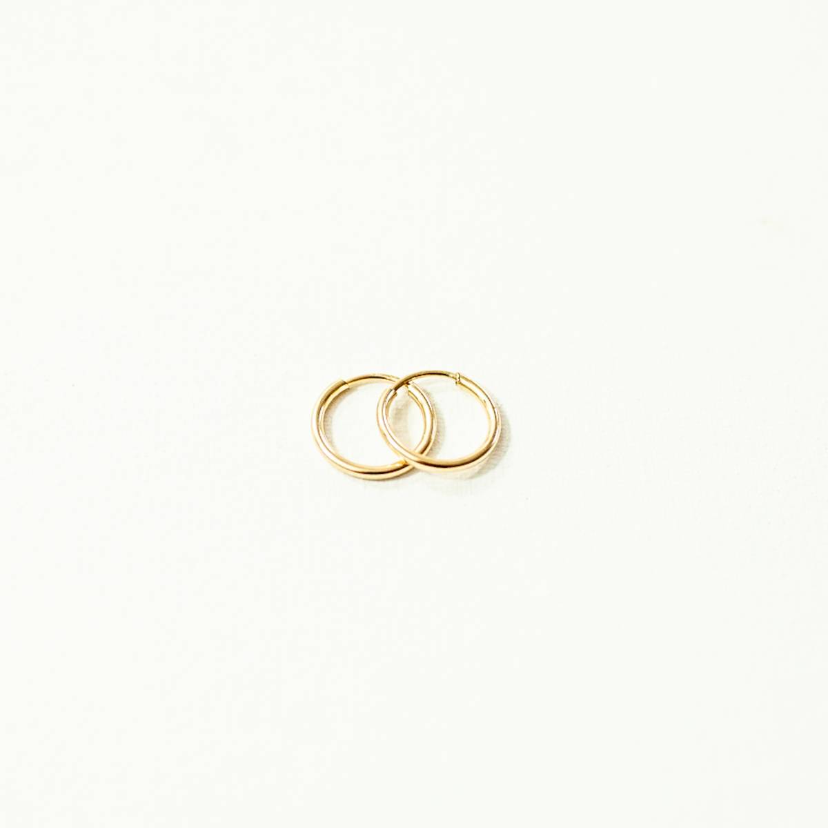 Gold, Rose Gold and Silver Live in Hoop Earrings - 12mm, 20mm, 35mm - Image 8