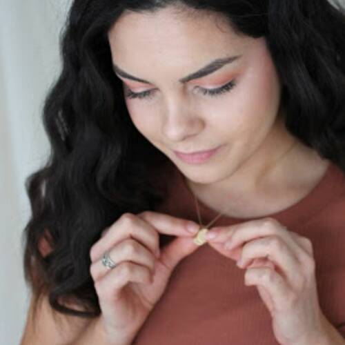 Semicolon, Ampersand and Birthstone Necklace