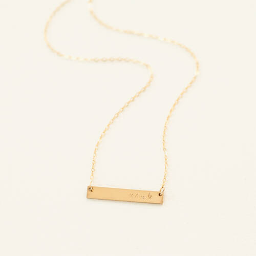 Anniversary Relationship Bar Necklace