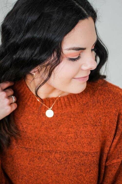 Mantra Disc Necklace