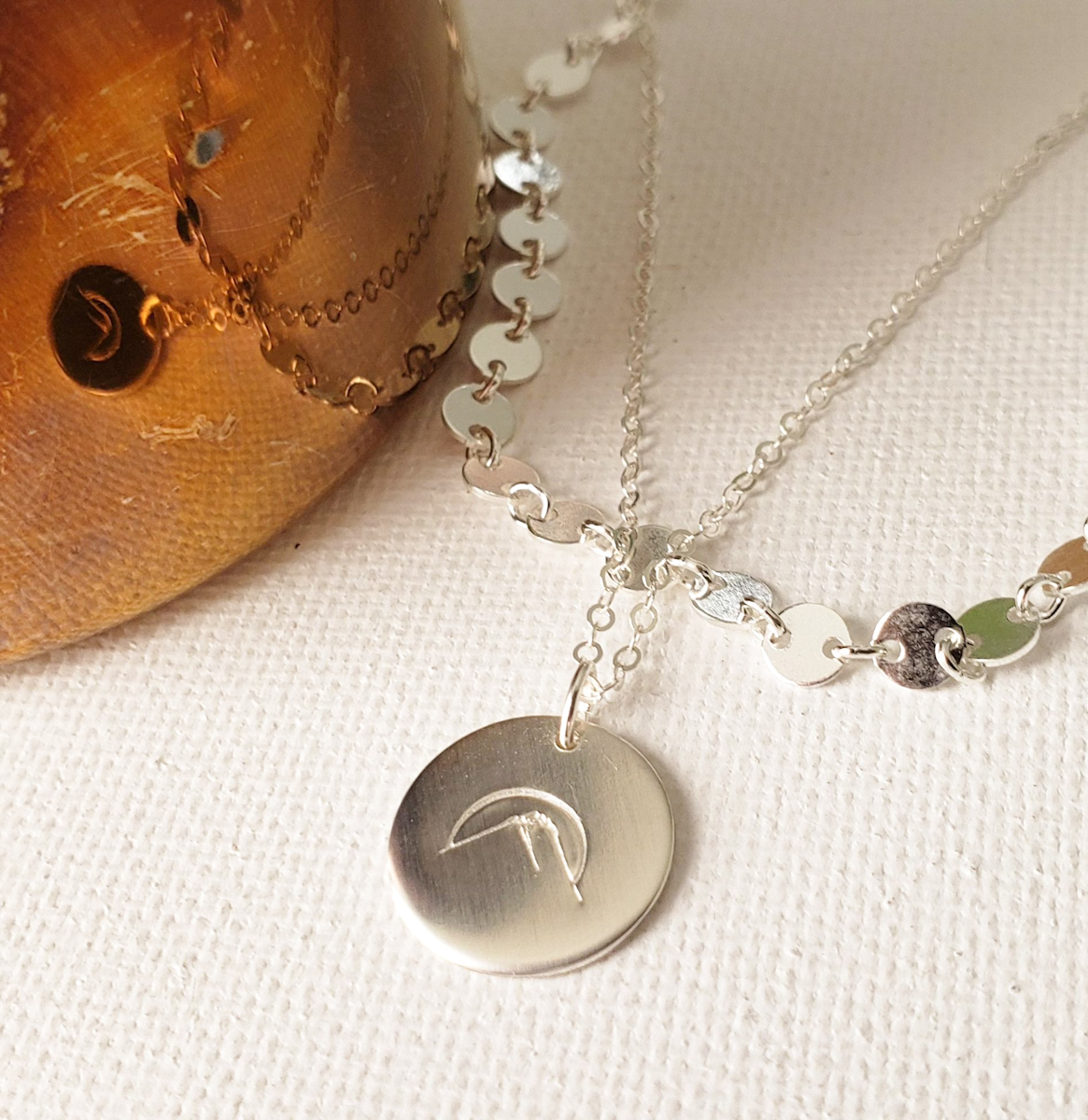 Custom Emme Big Stacker 13mm Disc Necklace - Add Discs - Image 9