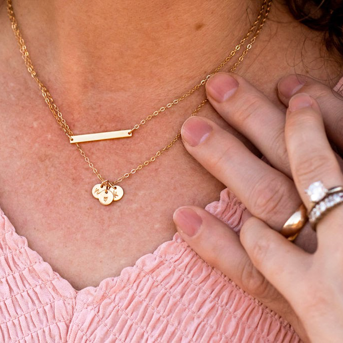 Anniversary Relationship 6mm Disc Necklace - Image 2