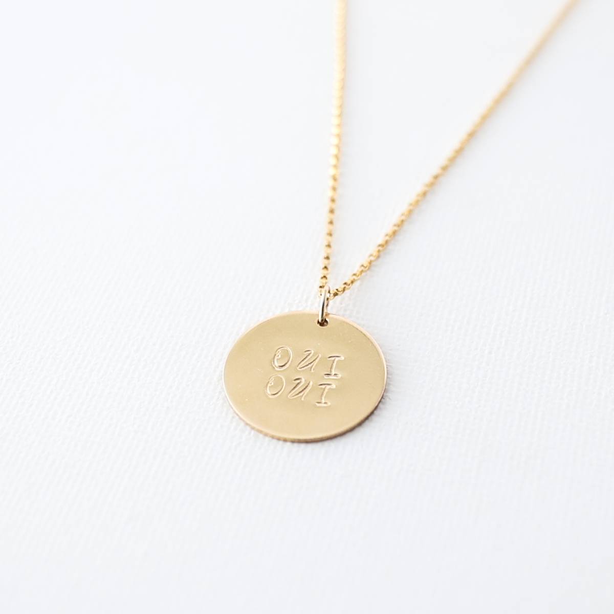 Oui Oui 19mm Disc Necklace - Image 5