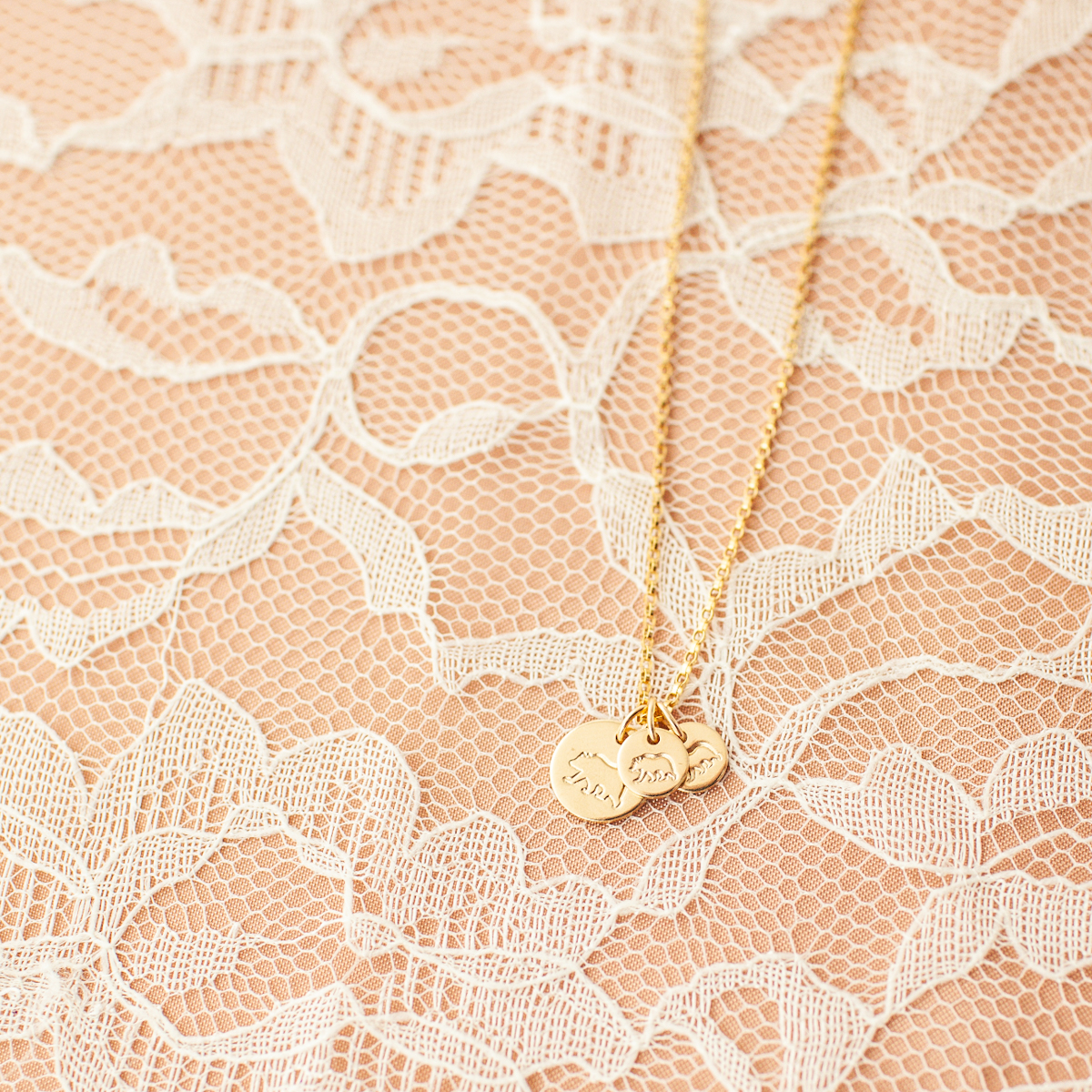 Mama Bear Disc Necklace - Image 2