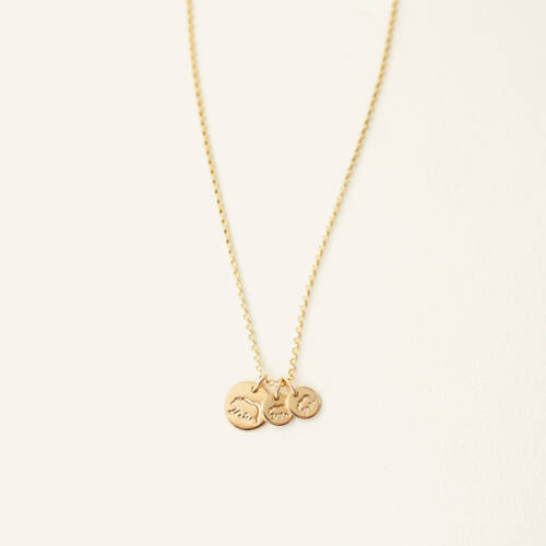 Mama Bear Disc Necklace