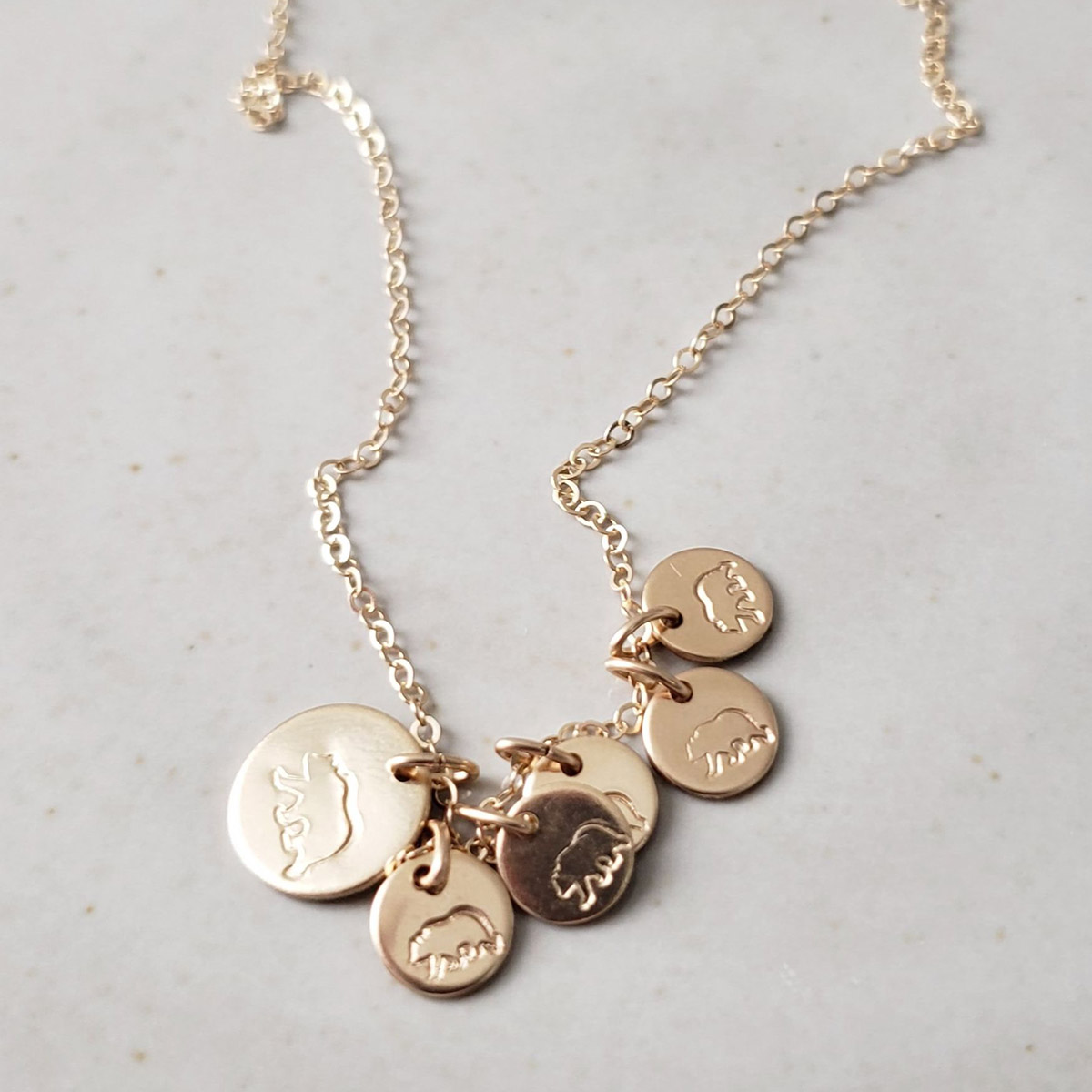 Mama Bear Disc Necklace - Image 6