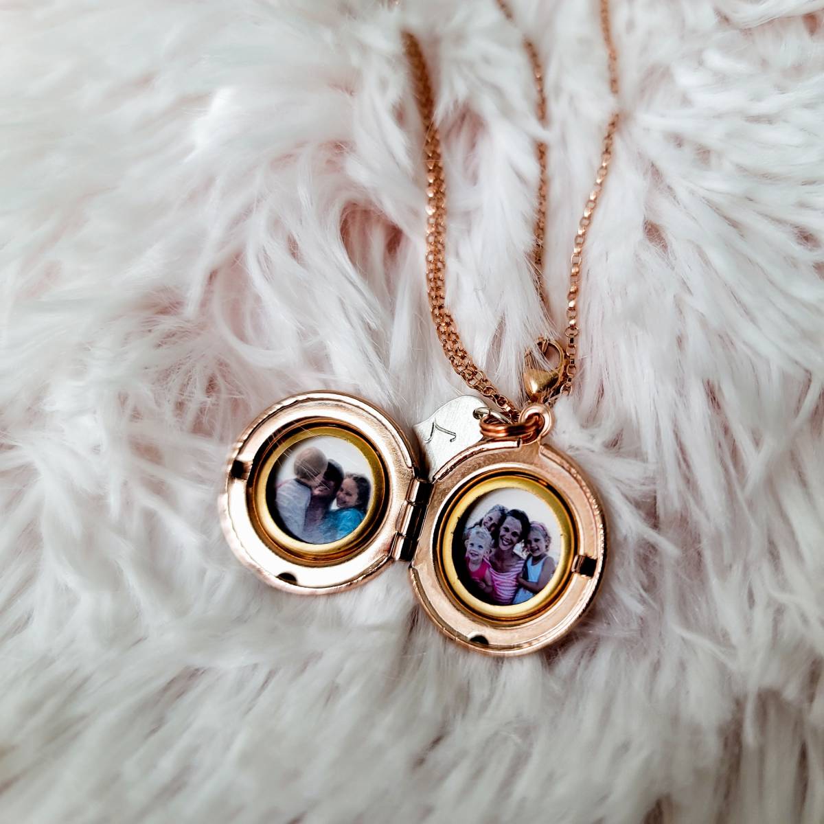 Little Dots Locket with Initial Heart or Disc - Image 4