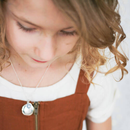 Little Circle Locket with Initial