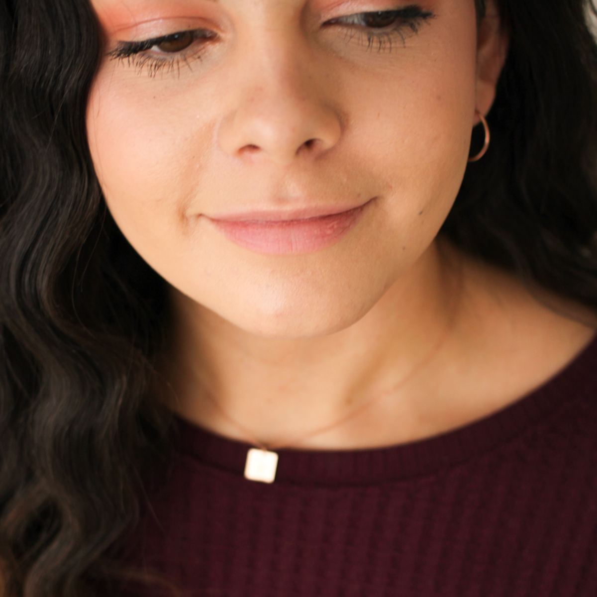 Project Semicolon and Ampersand 3/8" Square Necklace - Image 3