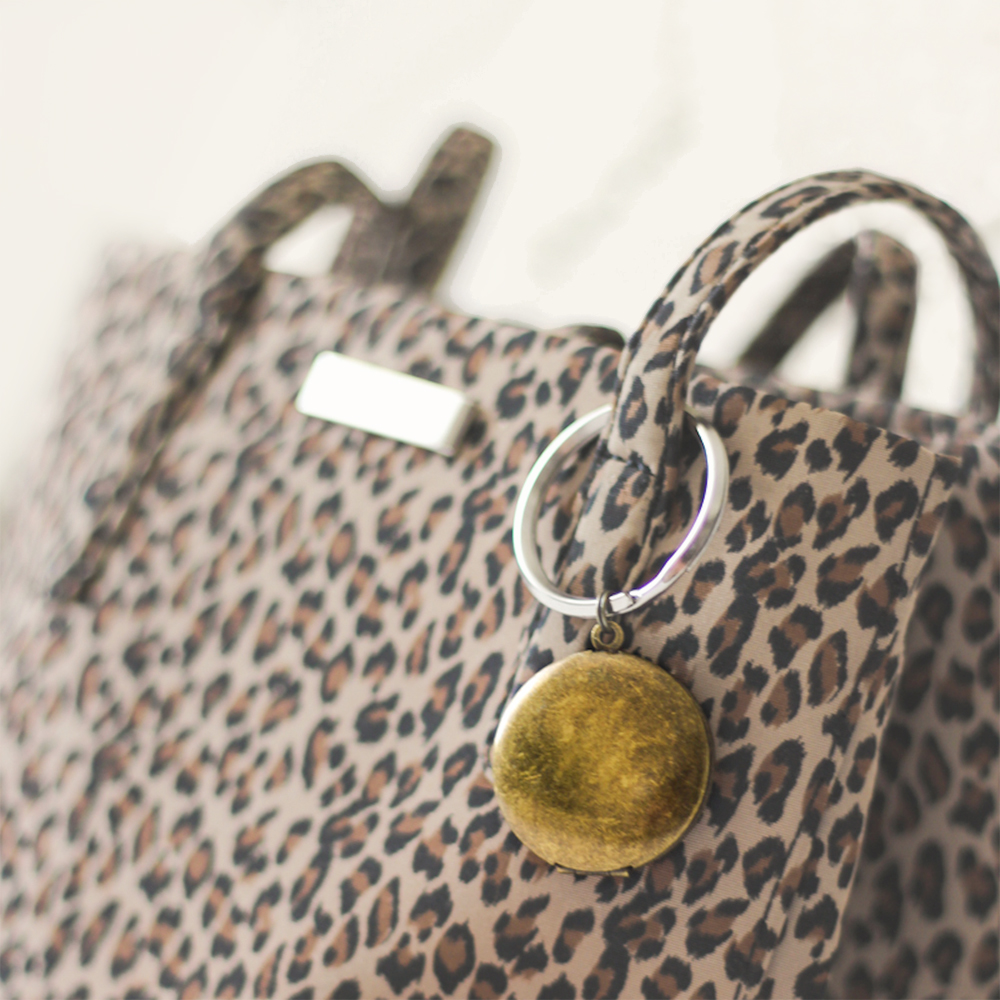 Bronze Keychain Photo Locket