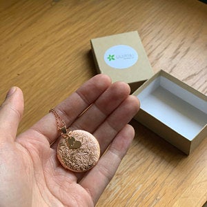 Floral Locket with Inital Heart or Disc photo review