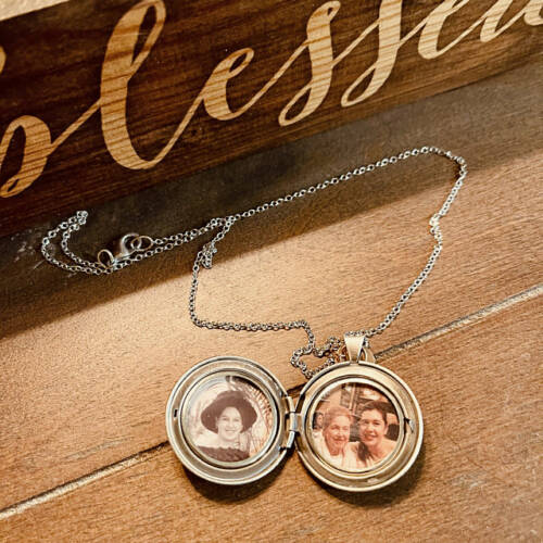 Floral Locket with Inital Heart or Disc photo review