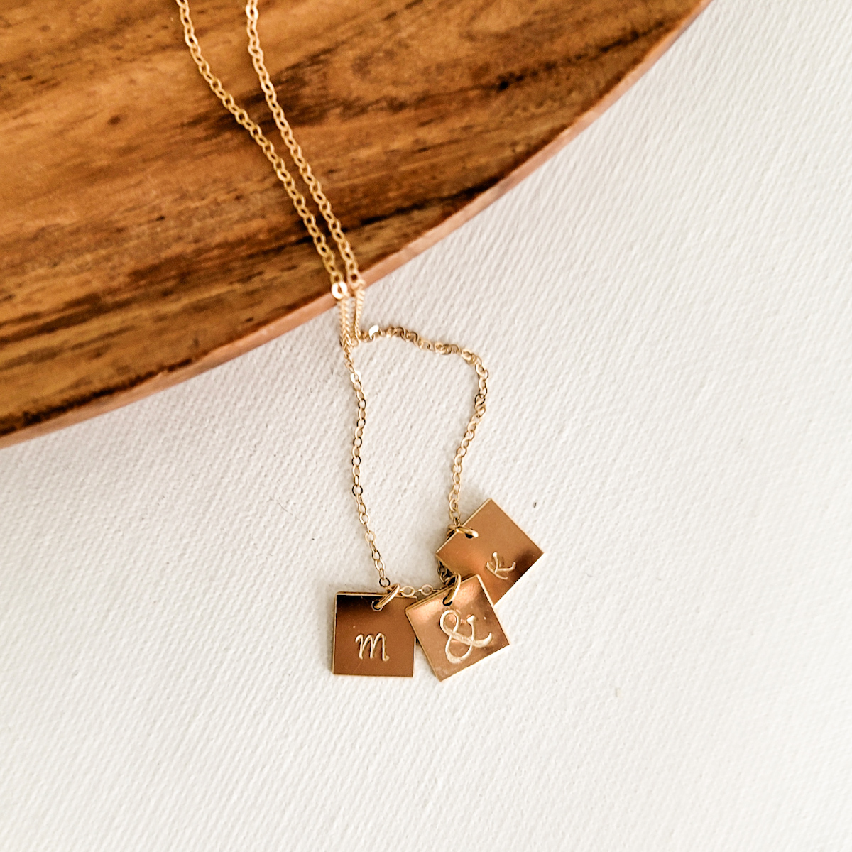 10mm Squares Couples Relationship Necklace - Image 4