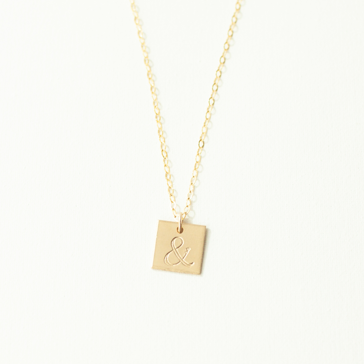 Ampersand 3/8" Square Mental Health Awareness Necklace - Image 10