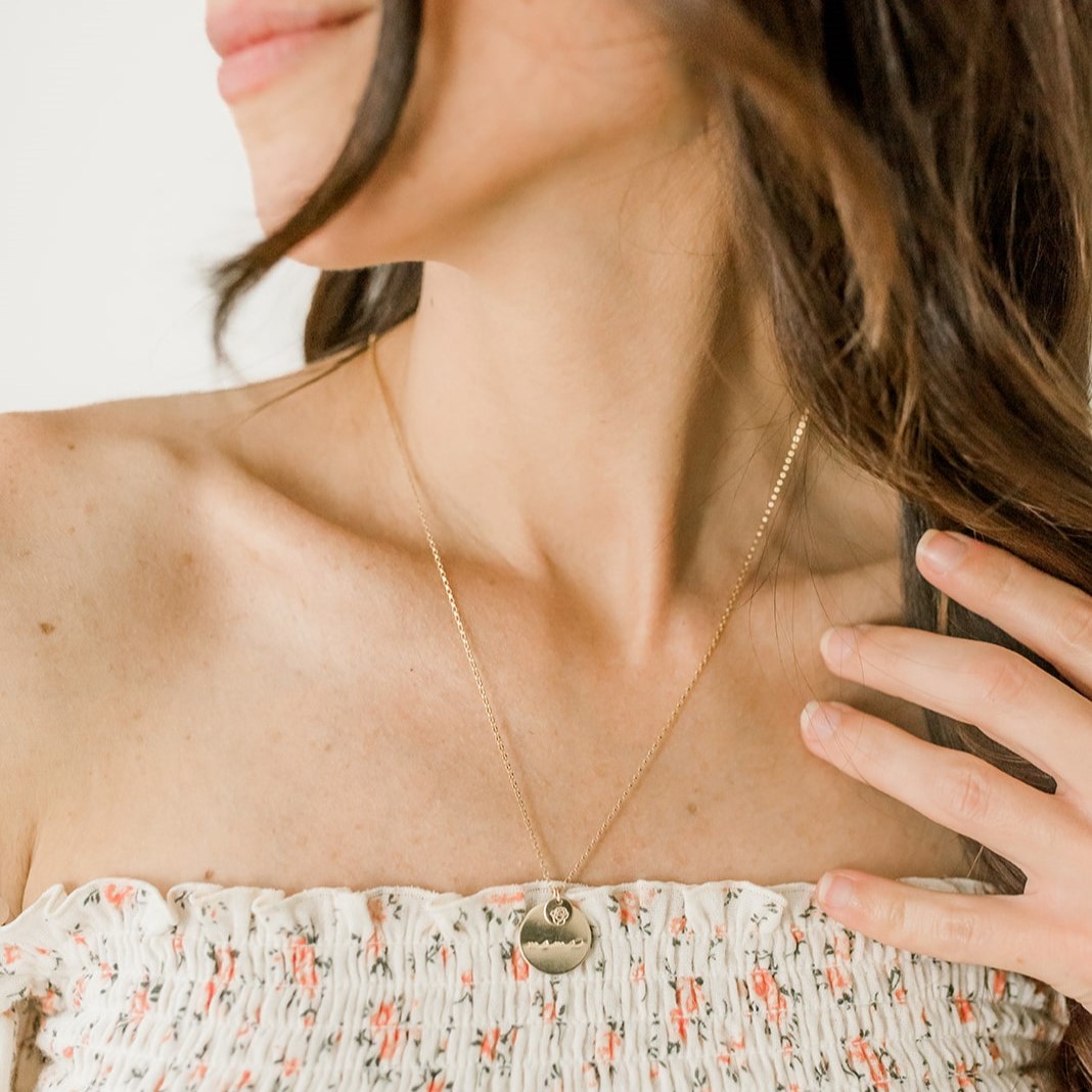 Cursive Mama 5/8" Disc Necklace - Image 7