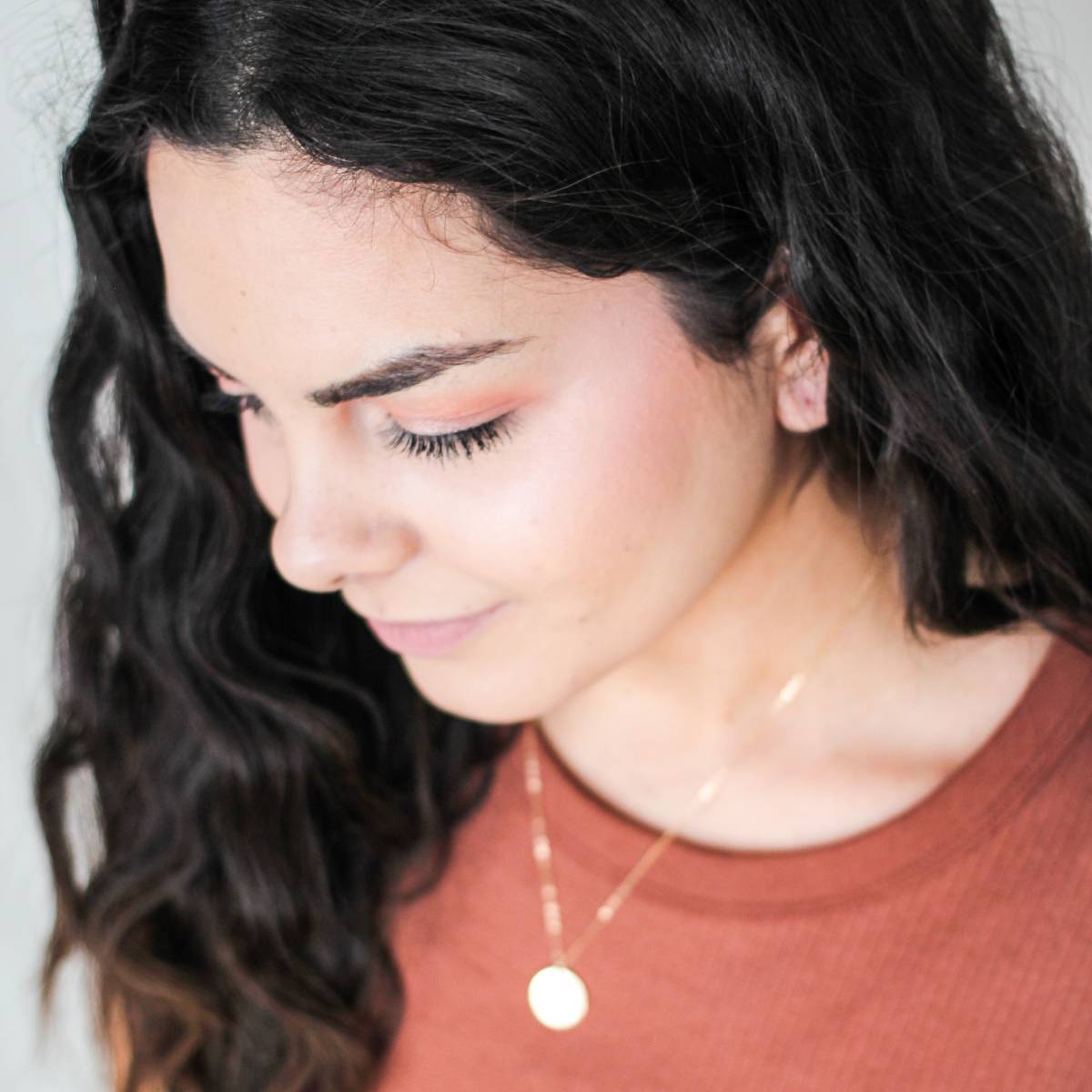 Be Brave 5/8 inch Disc Necklace - The Still Collection - Image 3