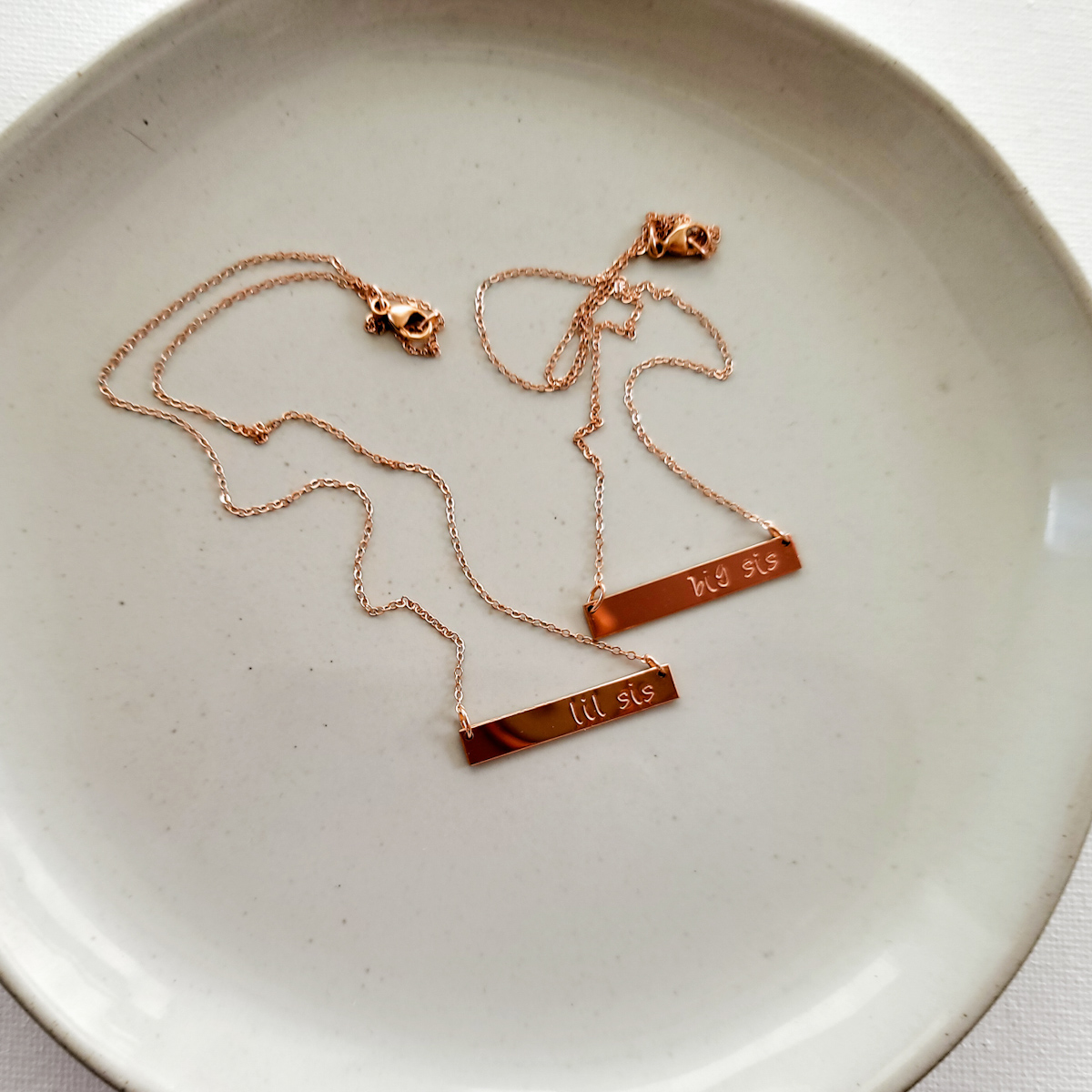 Lil Sis, Mid Sis or Big Sis Bar Necklace - Image 5
