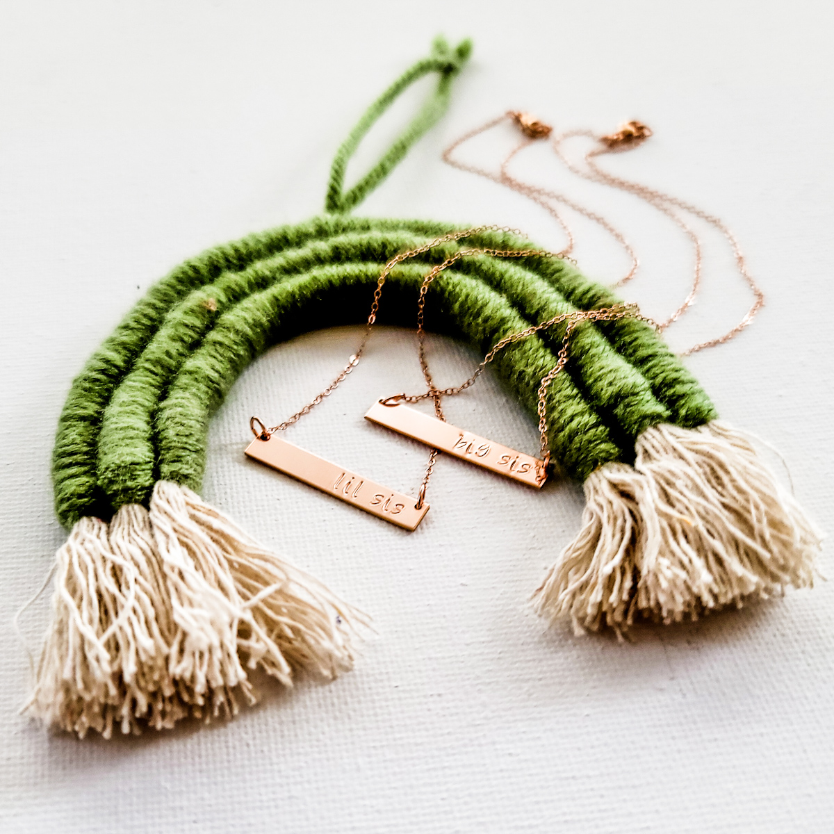 Lil Sis, Mid Sis or Big Sis Bar Necklace - Image 6