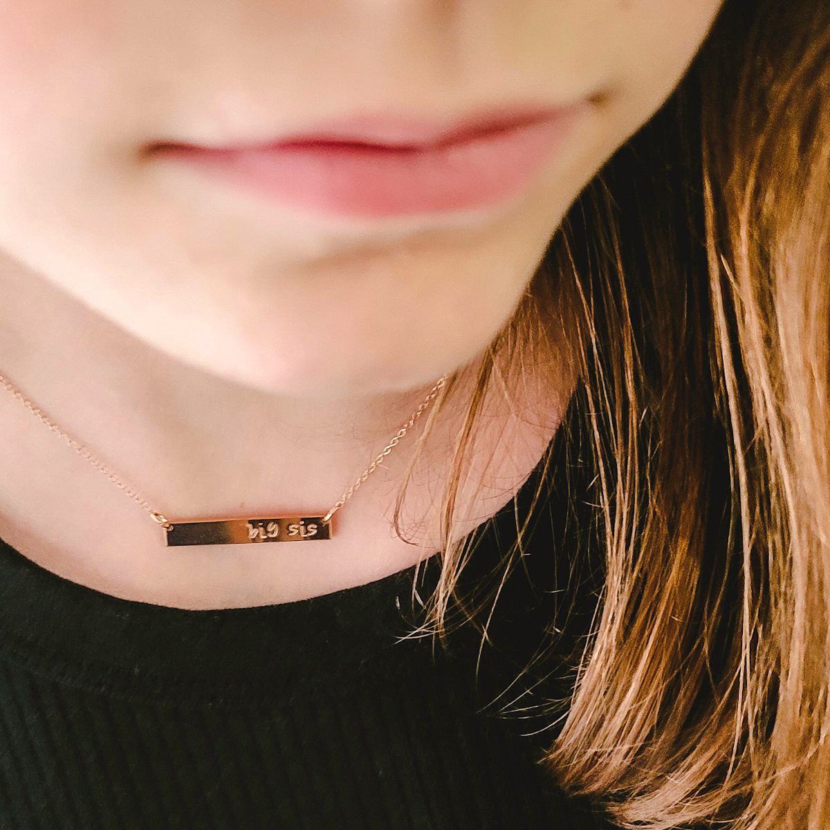 Lil Sis, Mid Sis or Big Sis Bar Necklace - Image 10