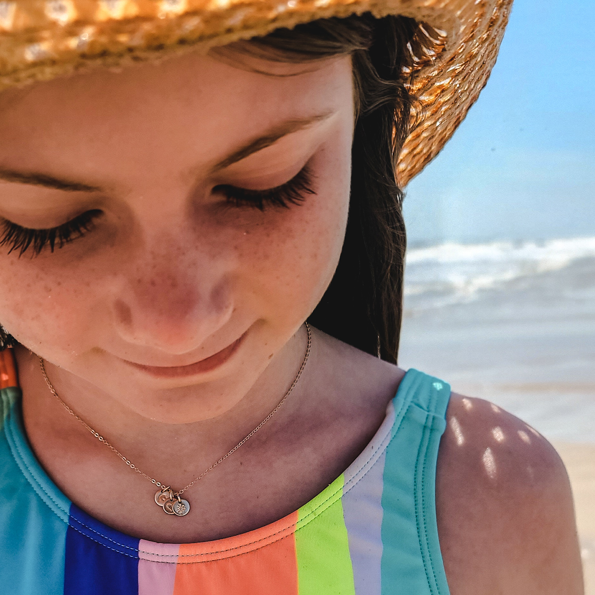 Tiny Beach Emme Stacker Disc Necklace - Choose Your Discs - Image 15