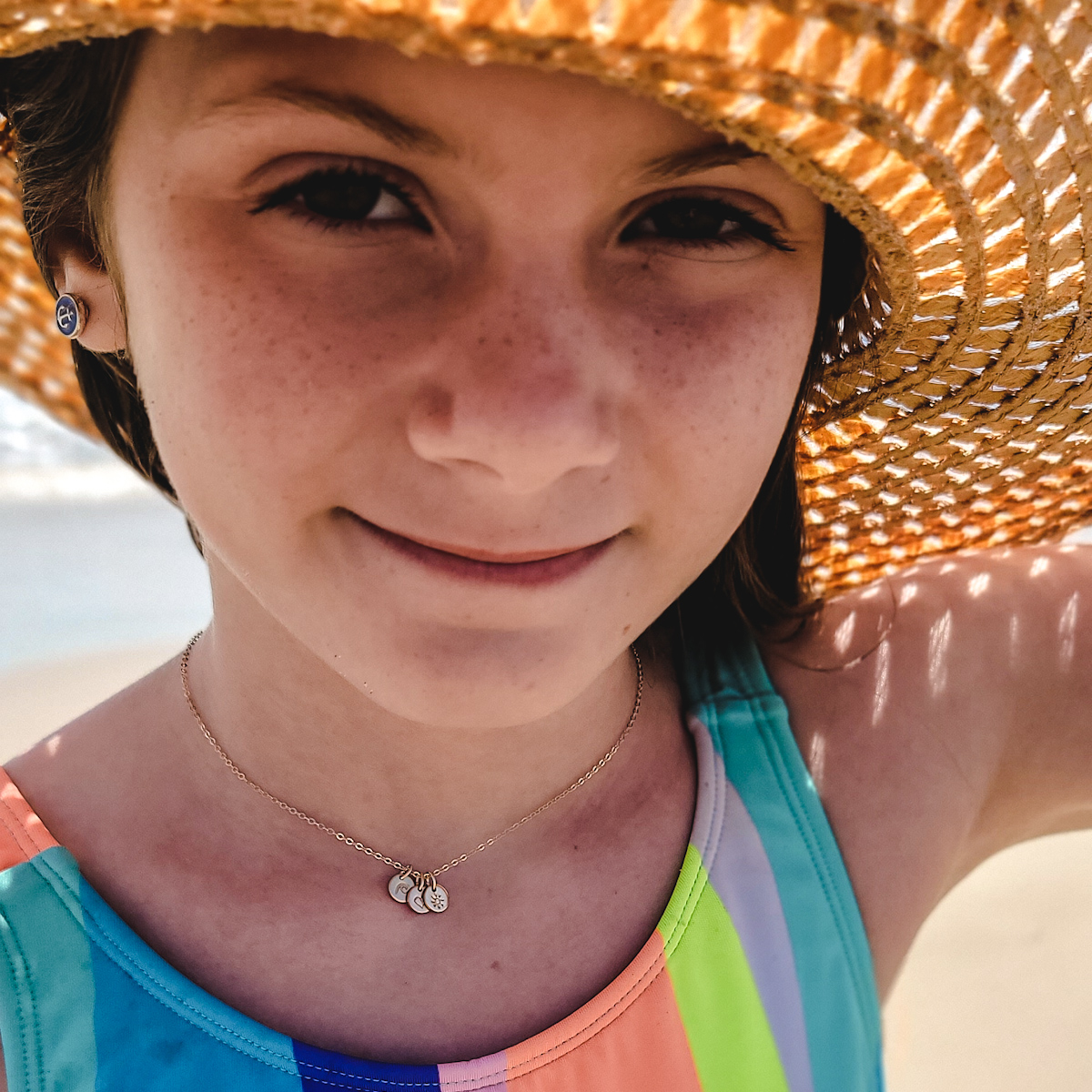 Tiny Beach Emme Stacker Disc Necklace - Choose Your Discs - Image 6