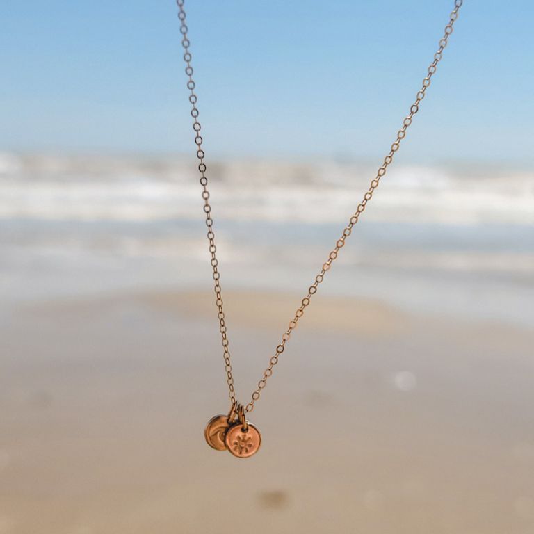 Tiny Beach Emme Stacker Disc Necklace - Choose Your Discs - Image 3