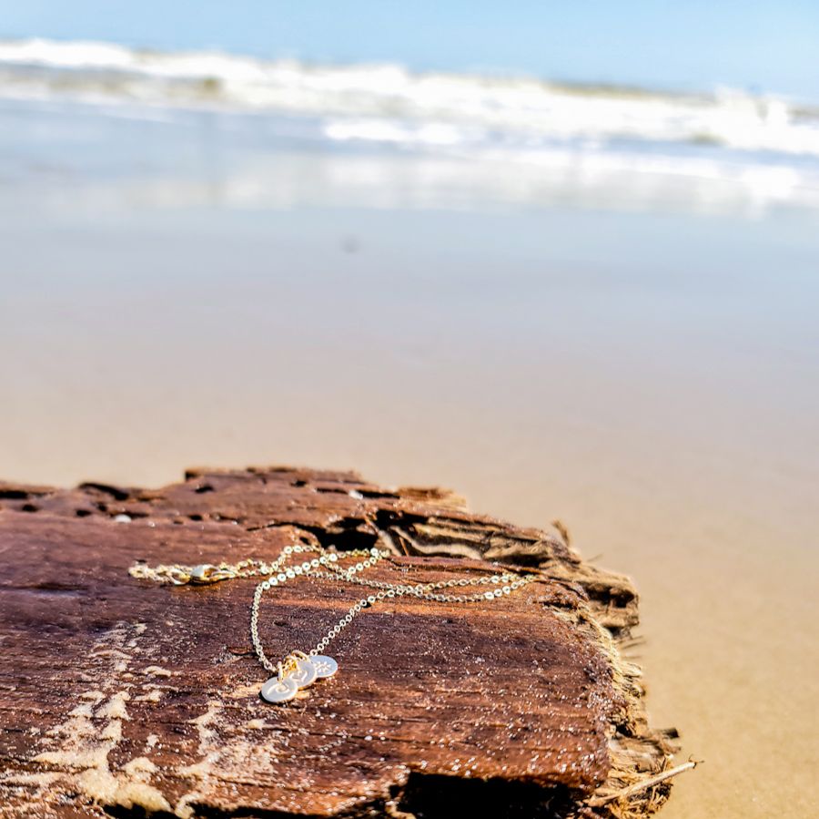 Tiny Beach Emme Stacker Disc Necklace - Choose Your Discs - Image 4