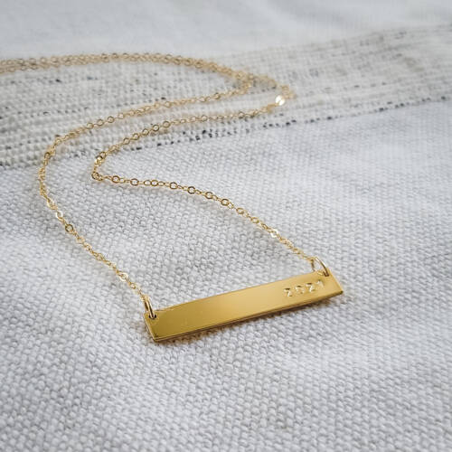 Graduation Bar Necklace