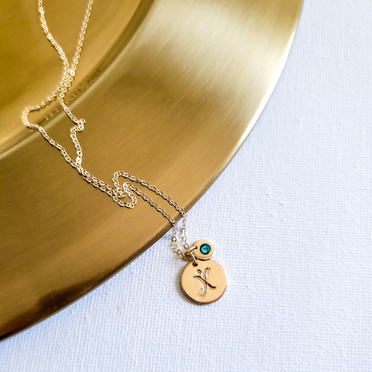 Tourette Syndrome Awareness and Swarovski Crystal Disc Necklace - Image 6
