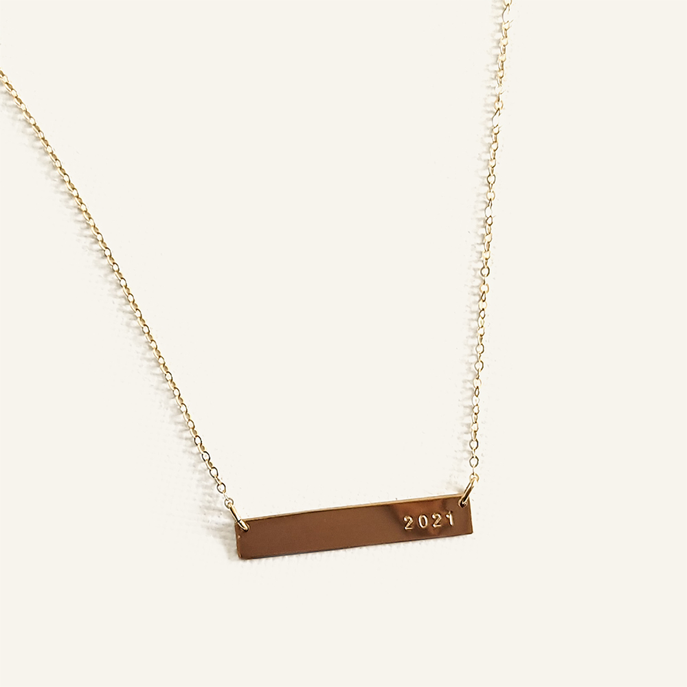 Graduation Bar Necklace