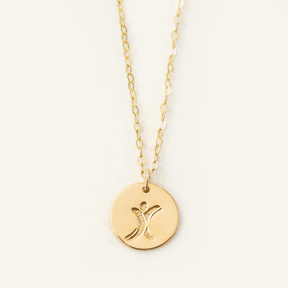 Tourette Syndrome Awareness 13mm (1/2 inch) Disc Necklace