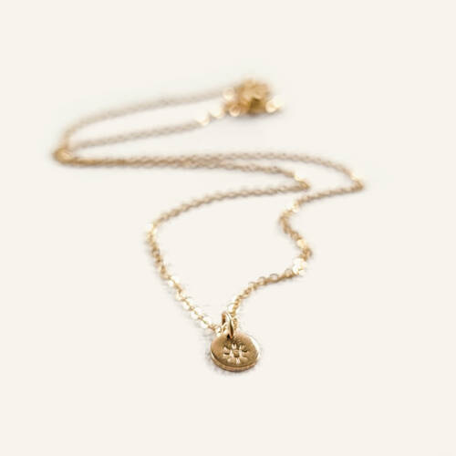 You are My Sunshine Disc Necklace