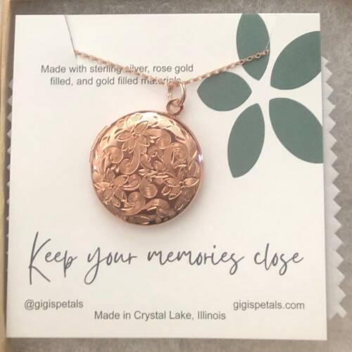 Vintage Floral Locket photo review