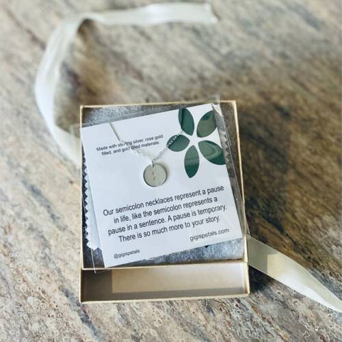 Project Semicolon 13mm Disc Necklace photo review