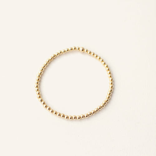 4mm Beaded Bracelet in Gold Filled, Rose Gold Filled and Sterling Silver