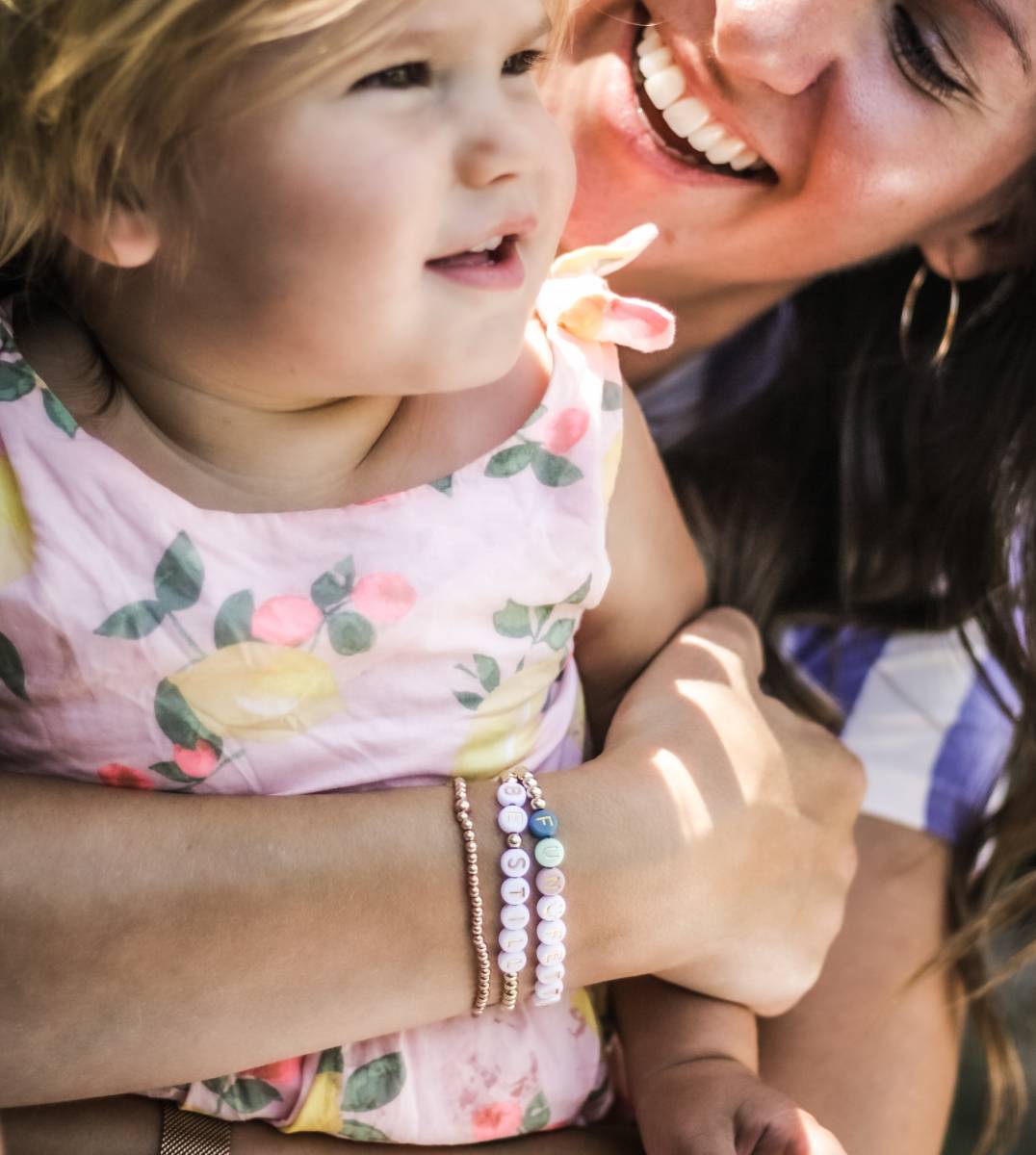 Custom Word(s) Beaded Bracelet - Choose Gold, Rose Gold or Sterling Silver and Bead Color - Image 6