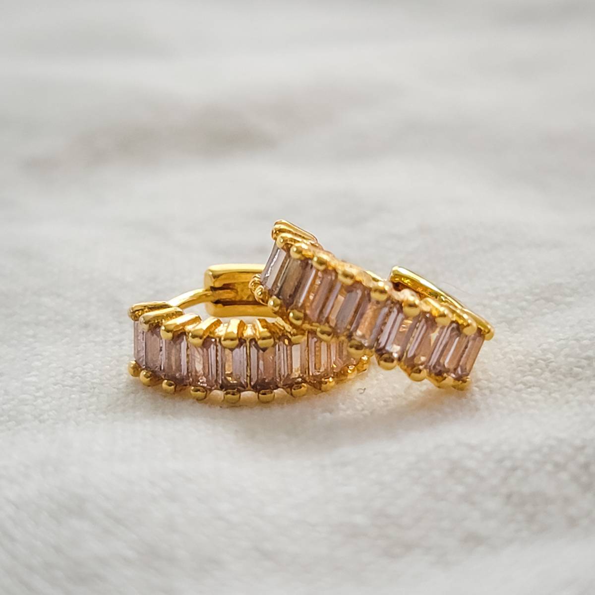 Pave Hoops in Seven Colors - Image 9