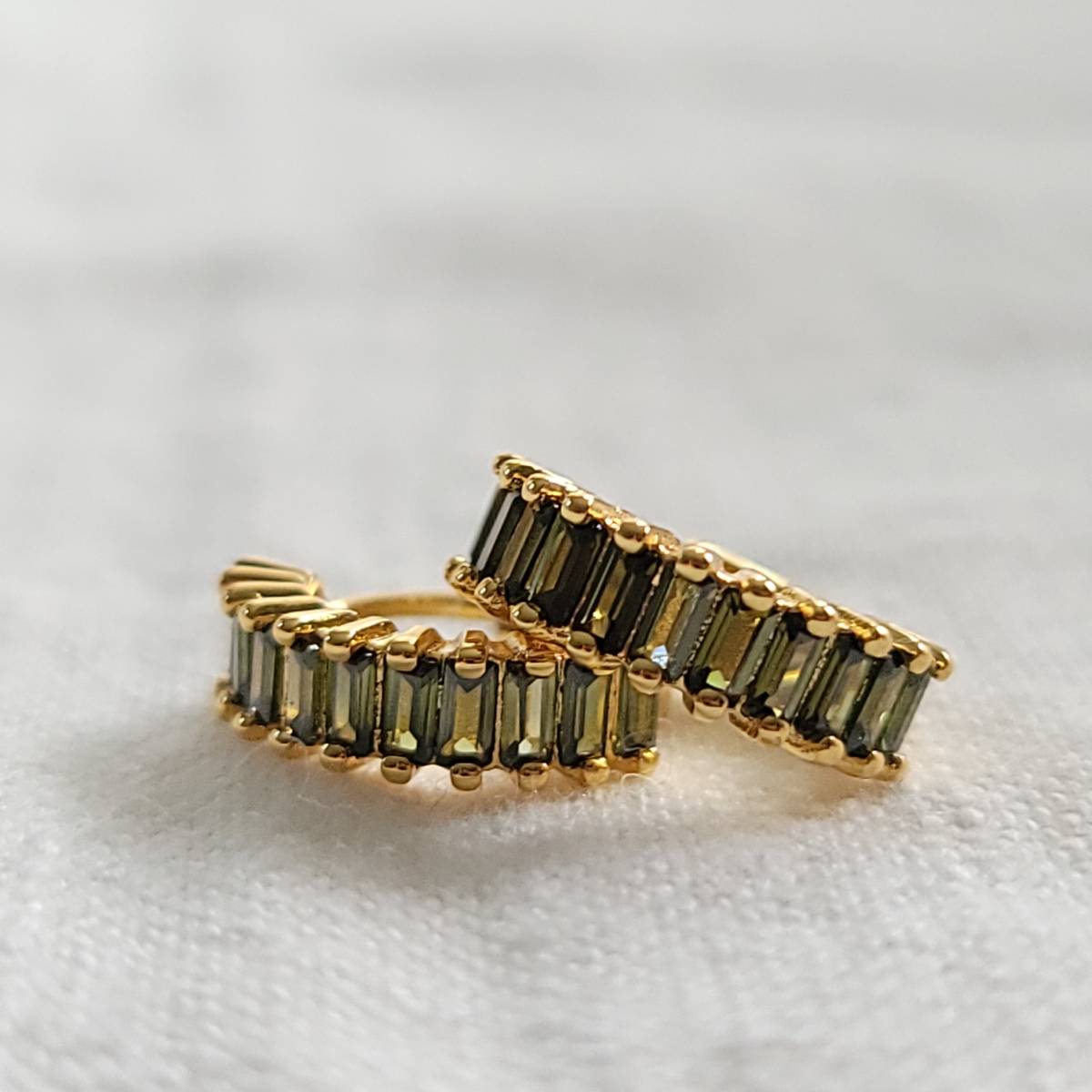 Pave Hoops in Seven Colors - Image 6