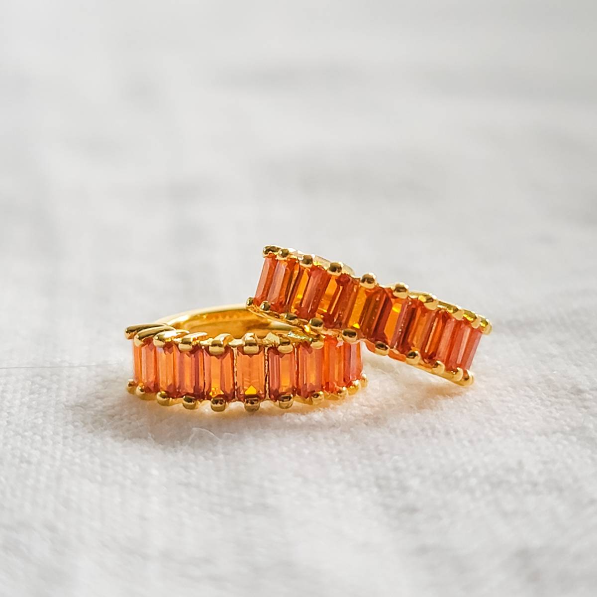 Pave Hoops in Seven Colors - Image 11