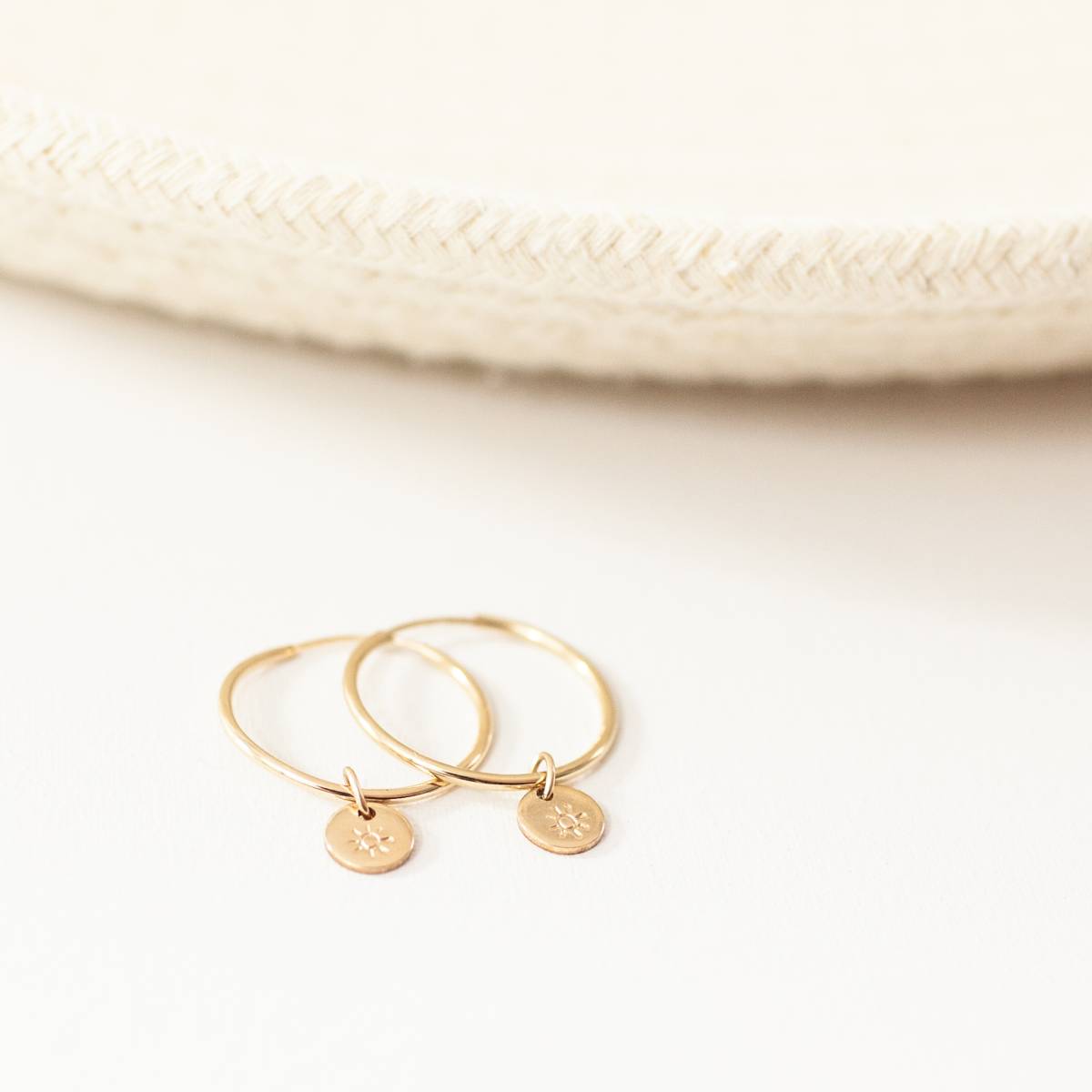 You are My Sunshine Hoop Earrings - Image 4