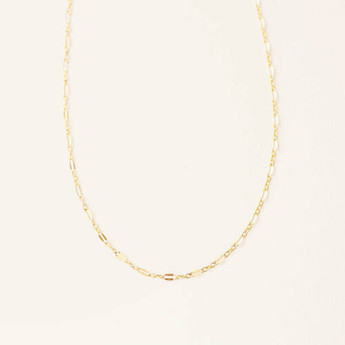 Dainty Lace Long and Short Dapped Chain in Gold and Sterling Silver