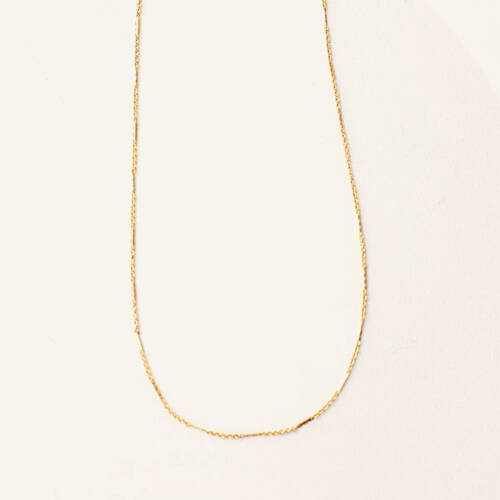 Satellite Curb and Bar Chain in Gold Filled and Sterling Silver